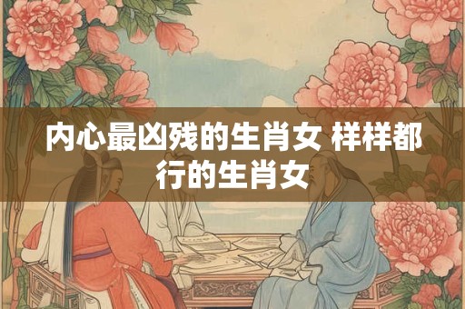内心最凶残的生肖女 样样都行的生肖女