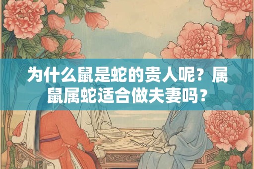 为什么鼠是蛇的贵人呢？属鼠属蛇适合做夫妻吗？