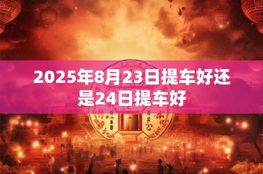 2025年8月23日提车好还是24日提车好