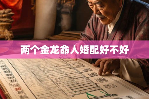 两个金龙命人婚配好不好