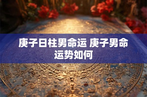 庚子日柱男命运 庚子男命运势如何