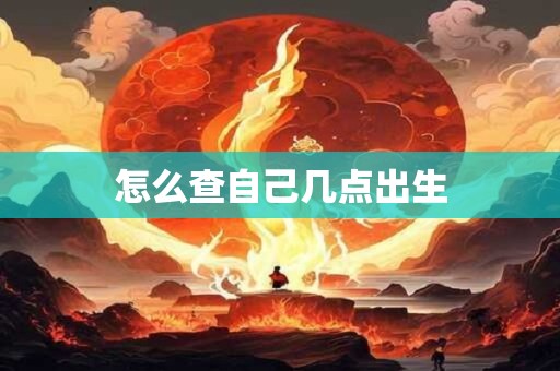 怎么查自己几点出生