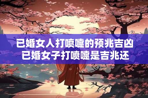已婚女人打喷嚏的预兆吉凶 已婚女子打喷嚏是吉兆还是凶兆