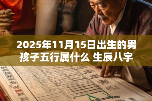 2025年11月15日出生的男孩子五行属什么 生辰八字取名