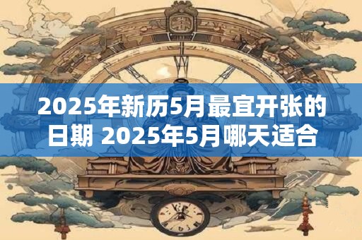 2025年新历5月最宜开张的日期 2025年5月哪天适合开张