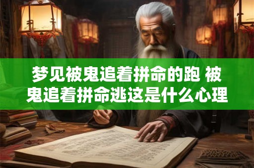 梦见被鬼追着拼命的跑 被鬼追着拼命逃这是什么心理暗示