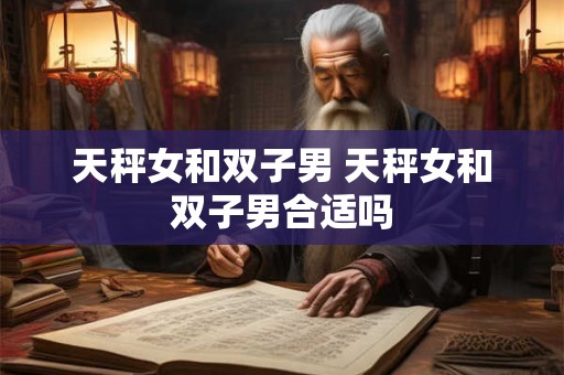 天秤女和双子男 天秤女和双子男合适吗