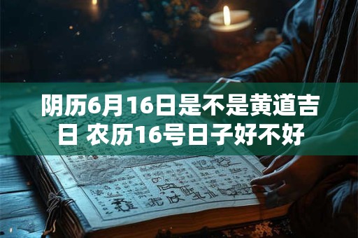 阴历6月16日是不是黄道吉日 农历16号日子好不好 阴历6月16日是不是黄道吉日 农历16号日子好不好