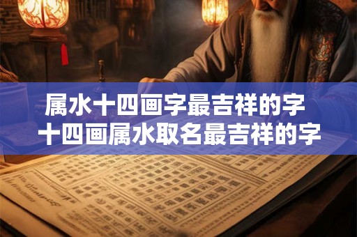 属水十四画字最吉祥的字 十四画属水取名最吉祥的字
