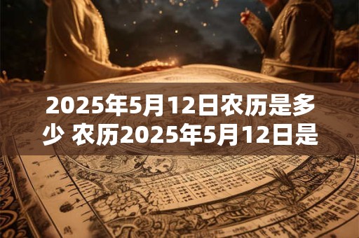 2026年5月12日农历是多少 农历2026年5月12日是哪一天