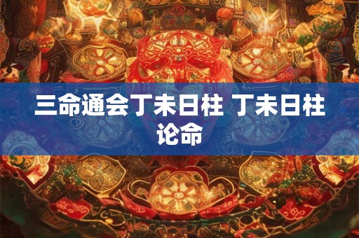 三命通会丁未日柱 丁未日柱论命