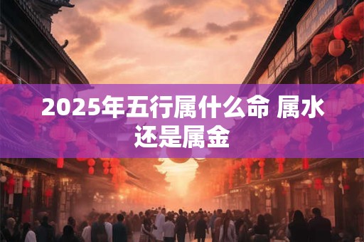 2026年五行属什么命 属水还是属金 2026年五行属什么命 属水还是属金