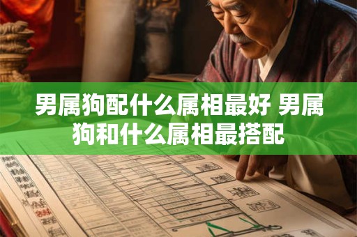 男属狗配什么属相最好 男属狗和什么属相最搭配