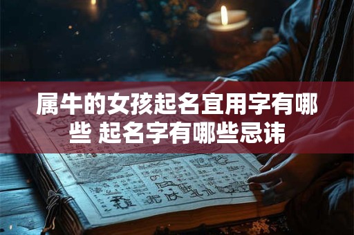 属牛的女孩起名宜用字有哪些 起名字有哪些忌讳