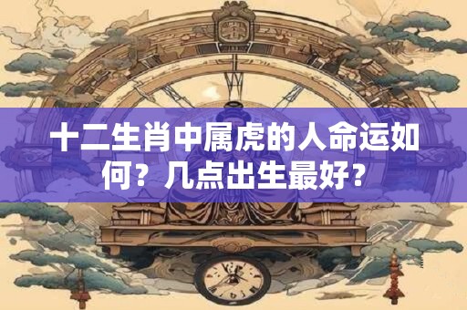 十二生肖中属虎的人命运如何？几点出生最好？