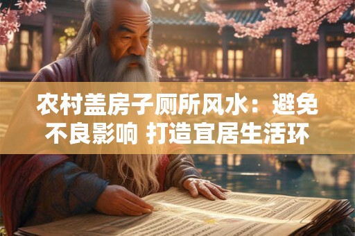 农村盖房子厕所风水：避免不良影响 打造宜居生活环境