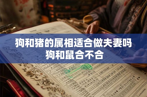 狗和猪的属相适合做夫妻吗 狗和鼠合不合