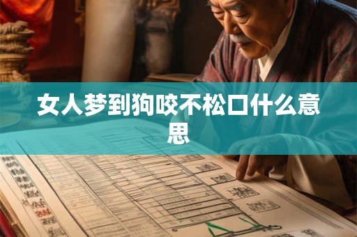 女人梦到狗咬不松口什么意思