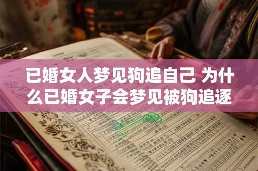 已婚女人梦见狗追自己 为什么已婚女子会梦见被狗追逐