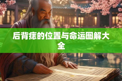 后背痣的位置与命运图解大全