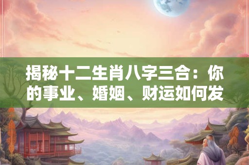 揭秘十二生肖八字三合：你的事业、婚姻、财运如何发展