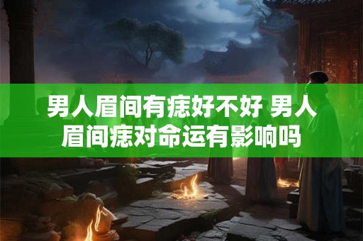 男人眉间有痣好不好 男人眉间痣对命运有影响吗