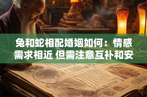 兔和蛇相配婚姻如何:情感需求相近 但需注意互补和安全感 兔和蛇相配婚姻如何:情感需求相近 但需注意互补和安全感