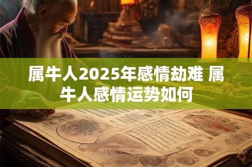 属牛人2025年感情劫难 属牛人感情运势如何