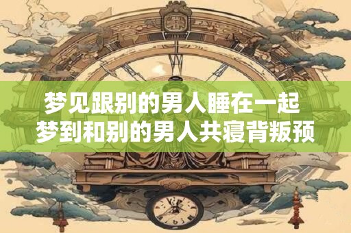 梦见跟别的男人睡在一起 梦到和别的男人共寝背叛预示什么