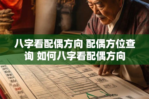 八字看配偶方向 配偶方位查询 如何八字看配偶方向