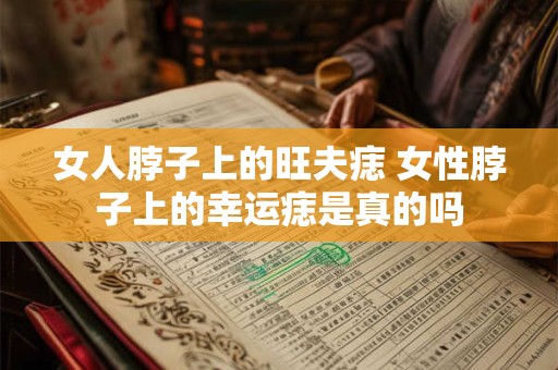 女人脖子上的旺夫痣 女性脖子上的幸运痣是真的吗