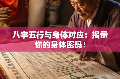 八字五行与身体对应：揭示你的身体密码！