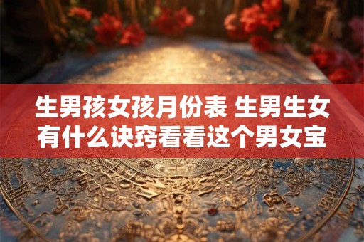 生男孩女孩月份表 生男生女有什么诀窍看看这个男女宝宝月份表