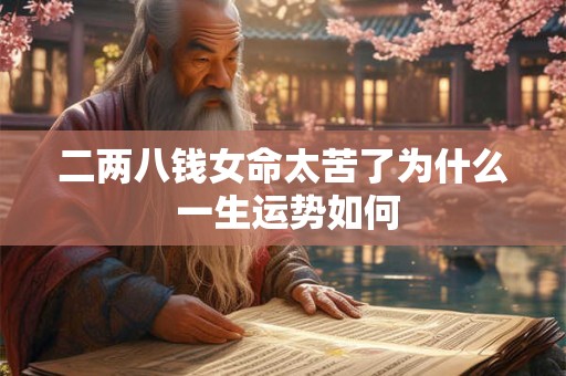 二两八钱女命太苦了为什么 一生运势如何