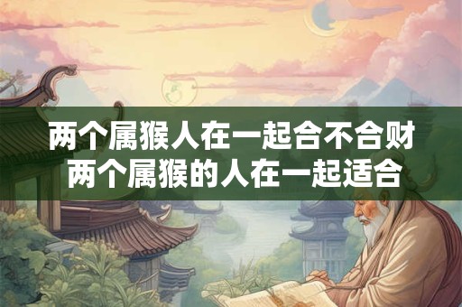 两个属猴人在一起合不合财 两个属猴的人在一起适合共同理财吗