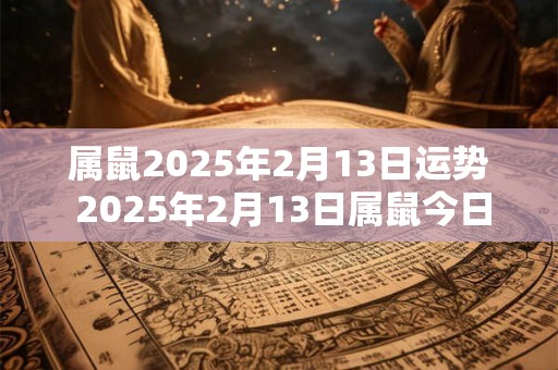 属鼠2025年2月13日运势 2025年2月13日属鼠今日运势