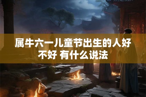 属牛六一儿童节出生的人好不好 有什么说法