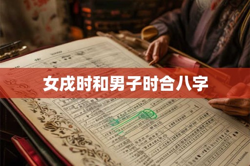 女戌时和男子时合八字