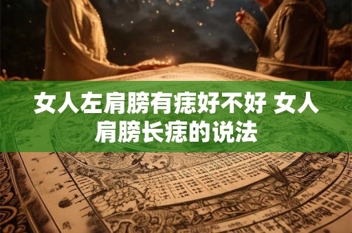 女人左肩膀有痣好不好 女人肩膀长痣的说法