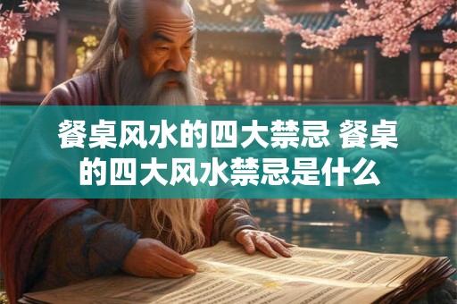 餐桌风水的四大禁忌 餐桌的四大风水禁忌是什么