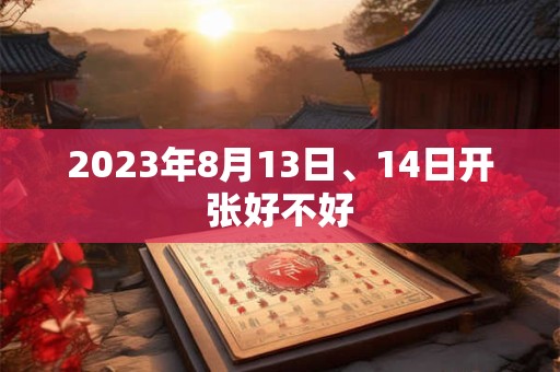 2023年8月13日、14日开张好不好