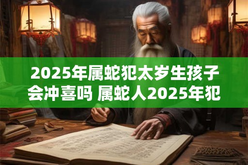 2025年属蛇犯太岁生孩子会冲喜吗 属蛇人2025年犯太岁适合生子吗