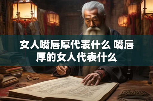 女人嘴唇厚代表什么 嘴唇厚的女人代表什么 女人嘴唇厚代表什么 嘴唇厚的女人代表什么