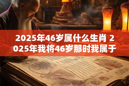 2026年46岁属什么生肖 2026年我将46岁那时我属于哪个生肖