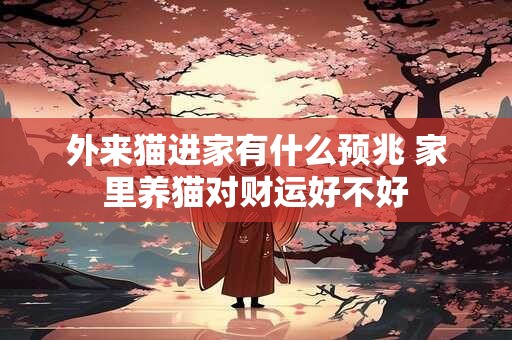 外来猫进家有什么预兆 家里养猫对财运好不好