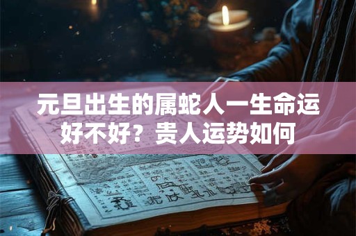 元旦出生的属蛇人一生命运好不好？贵人运势如何