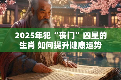 2025年犯“丧门”凶星的生肖 如何提升健康运势
