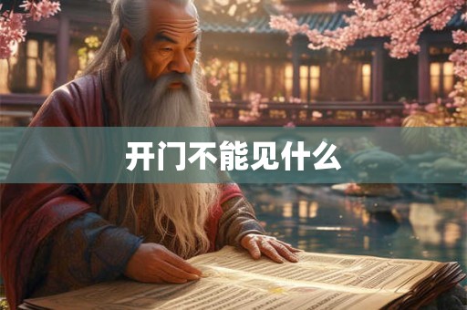 开门不能见什么