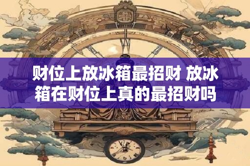 财位上放冰箱最招财 放冰箱在财位上真的最招财吗