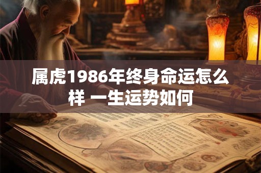 属虎1986年终身命运怎么样 一生运势如何